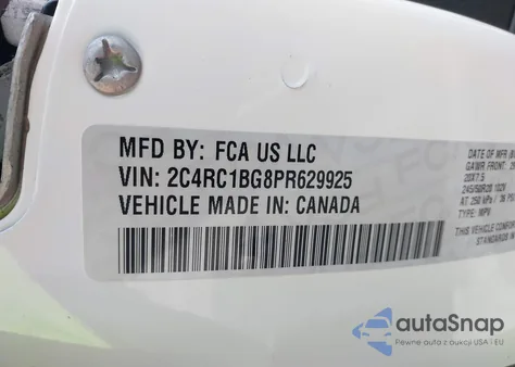 2023 Chrysler Pacifica Touring L из США, поврежденный, VIN 2C4RC1BG8PR629925